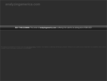 Tablet Screenshot of analyzingamerica.com